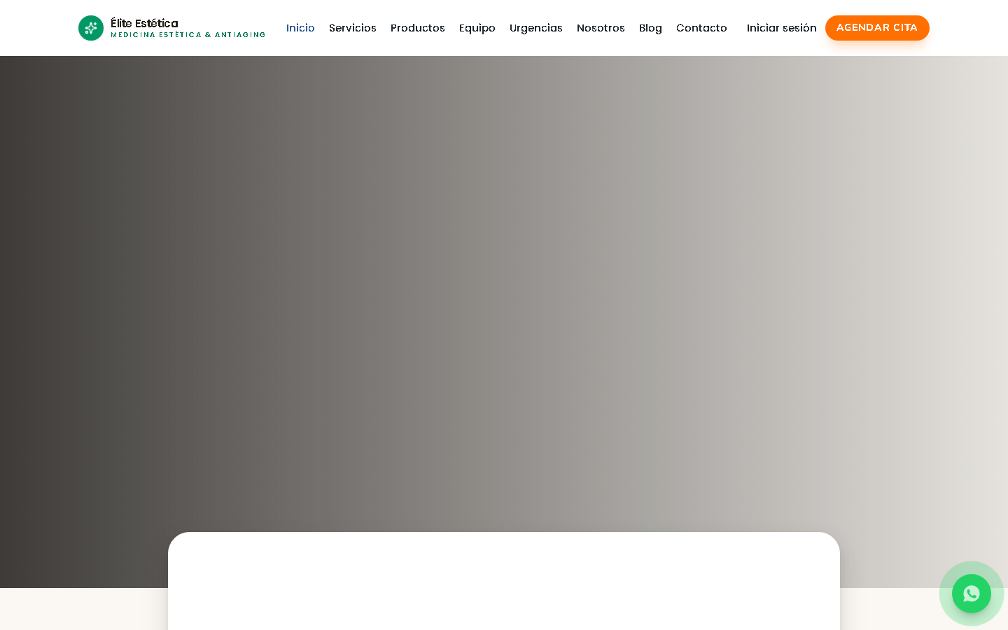 Web pública de la clínica estética demo — sitio del cliente incluido en el ERP